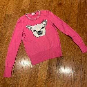 GAP Hot Pink French Bulldog Sweater XS
